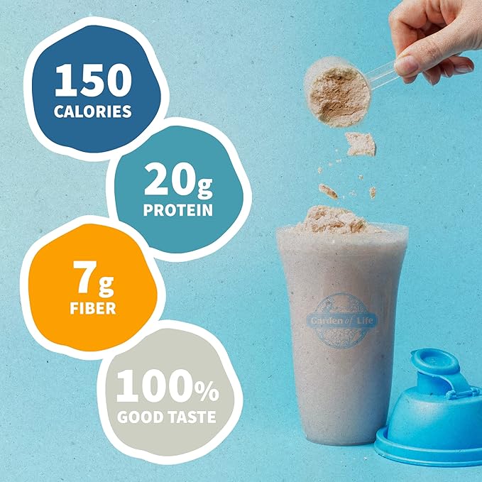 Garden of Life Meal Replacement Shakes, Raw Organic, Vanilla Chai Protein Powder with Plant Based