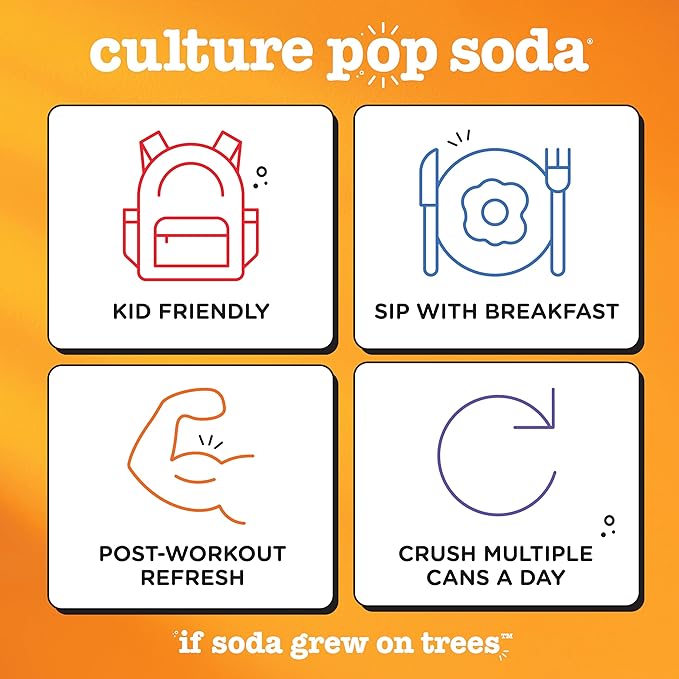 Culture Pop Soda, Watermelon & Lime, Probiotic Low Sugar Soda, Sparkling Juice Alternative