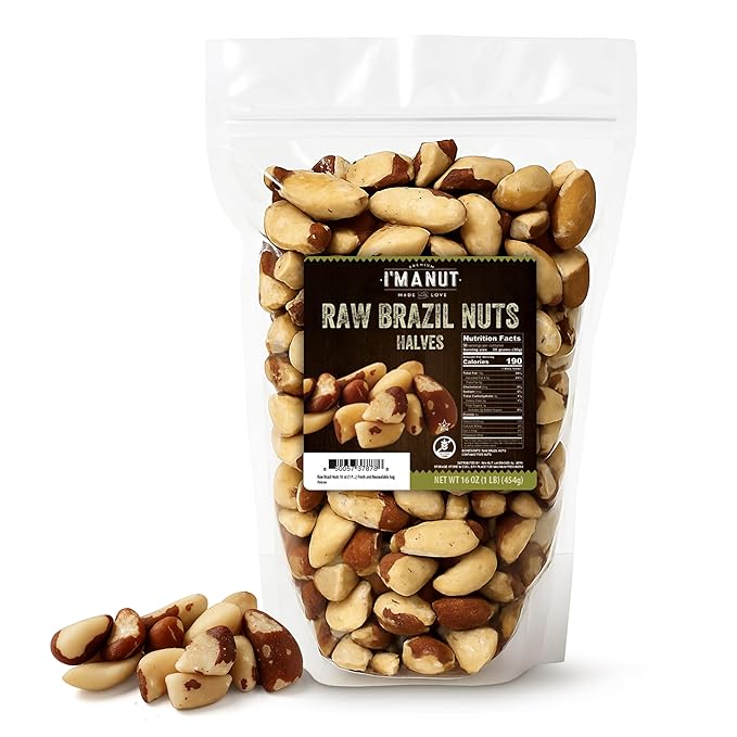 I’m A Nut Brazil Nuts, Broken, 16oz (1 lb) Distinct | Non GMO Batch Tested Gluten & Peanut Free