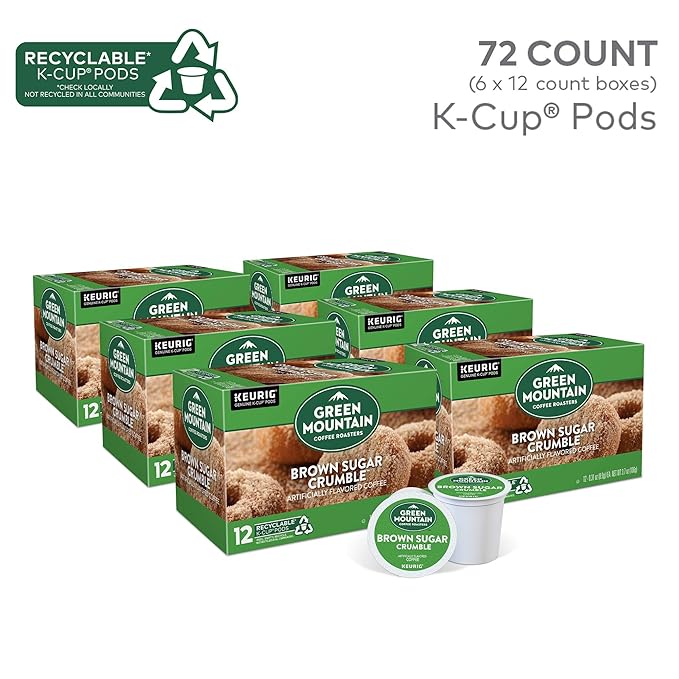 Green Mountain Coffee Roasters Brown Sugar Crumble Keurig Single-Serve K-Cup pods, Medium Roast