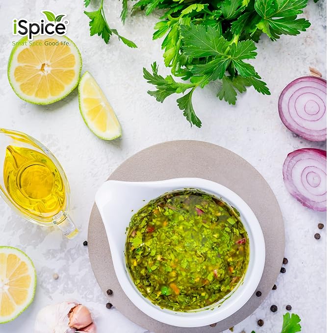iSpice - Low-Sodium, Sugar-Free 1 Pack CHIMICHURRI SEASONING World Flavor Super Spice Blend | All
