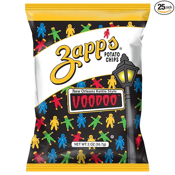 Zappì°??꽓s New Orleans Kettle-Style Potato Chips, Voodoo Flavor ì°????Crunchy Chips with a Spicy