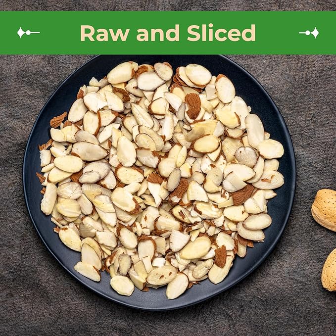 Sincerely Nuts – Raw Natural Sliced Almonds | 2 Lb. Bag | Delicious Guilt Free Snack | Low Calorie