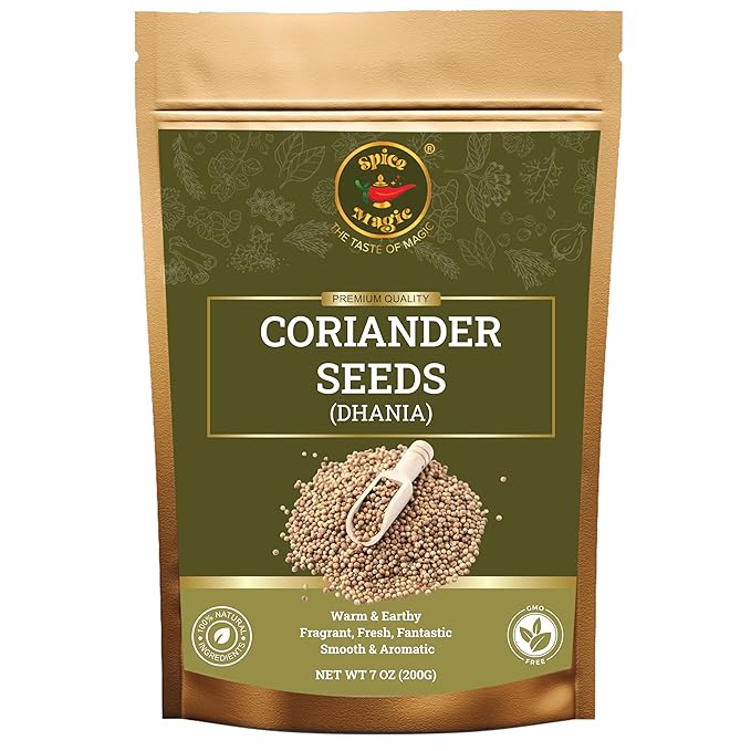Spice Magic Coriander Seeds | 7oz (200g) ~ 100% Natural