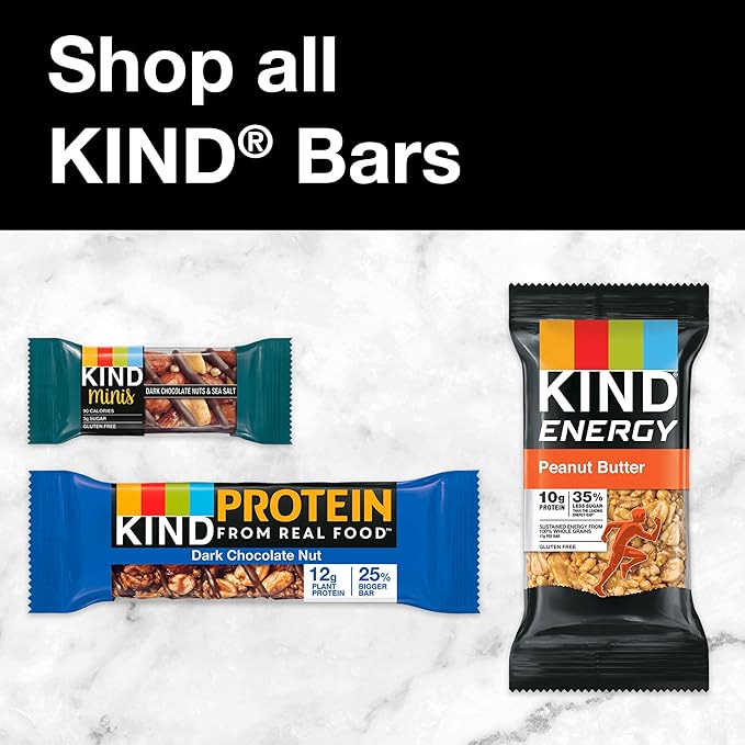 KIND Nut Bars, Almond & Coconut, Healthy Snack Bars, Gluten Free, Low Sodium, 3g Protein, 24 Count