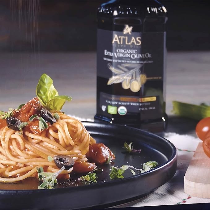 Atlas 1 LT Cold Press Extra Virgin Olive Oil in Glass Bottle, Polyphenol Rich from Morocco | Newly