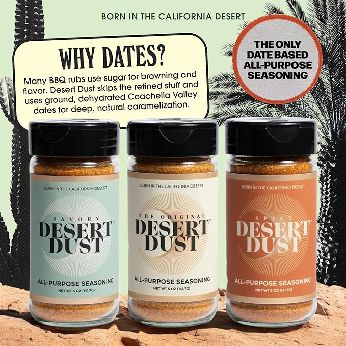 Desert Dust Spicy ??All-Purpose Chiltepin Pepper Seasoning with Organic Date Sugar | Bold