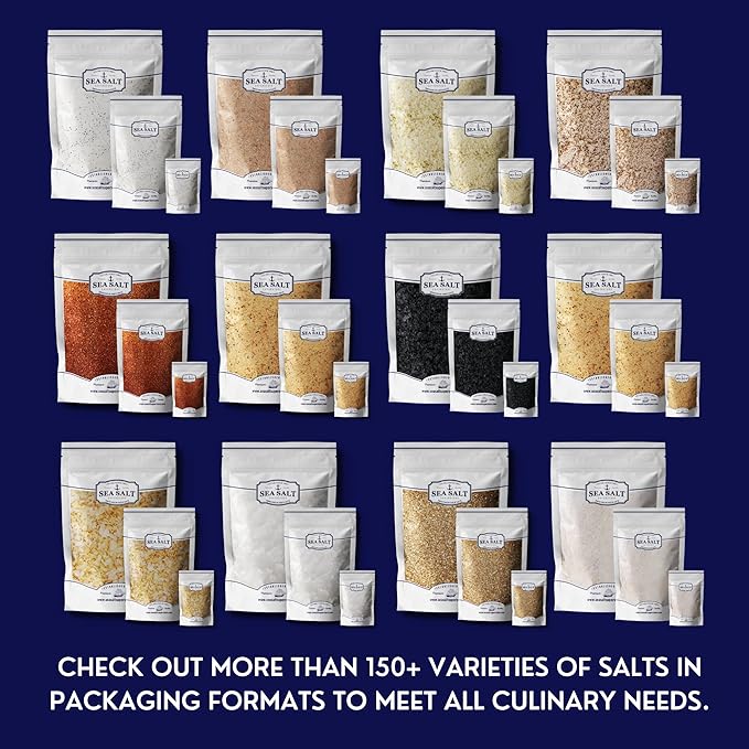 Bacon Seasoning Alderwood Smoked Sea Salt, Bacon Infused Cooking and Finishing Salt, 14 oz Bag.