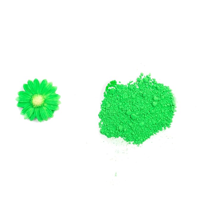 Sunflower Sugar Art Neon Green Glow In The Dark Petal Dust Food Color - Deep, Rich Green Matte