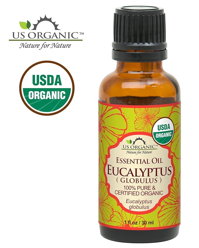 US Organic 100% Pure Eucalyptus Essential Oil (Globulus) - USDA Certified Organic, Steam Distilled