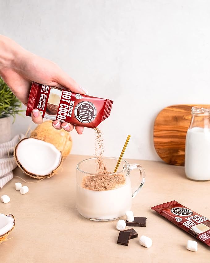 Dairy Free Hot Cocoa Sticks | Delicious, Vegan, Non-GMO, Natural, Coconut Powdered Milk + MCT OIL.