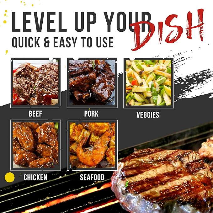Lane's Steak Me Home BBQ Seasonings and Rubs Gift Set, All-Natural 4 Rubs Seasoning Kit of Q-Nami