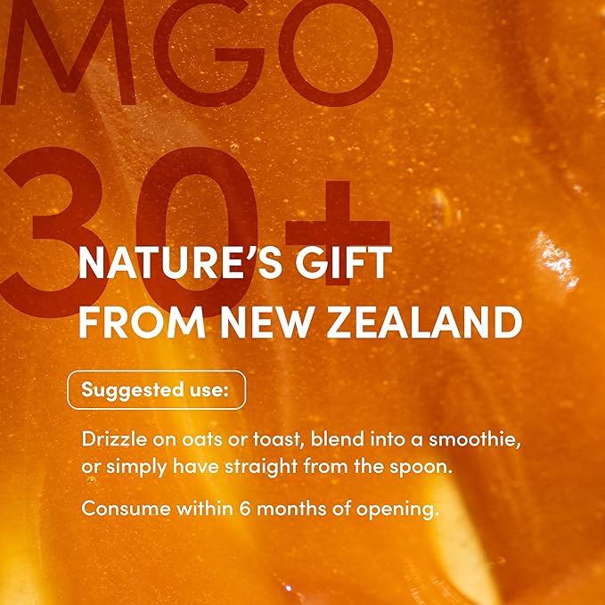 me today - Wildflower Honey with Manuka MGO 30+ from New Zealand (8.8 oz) Authentic, Raw &