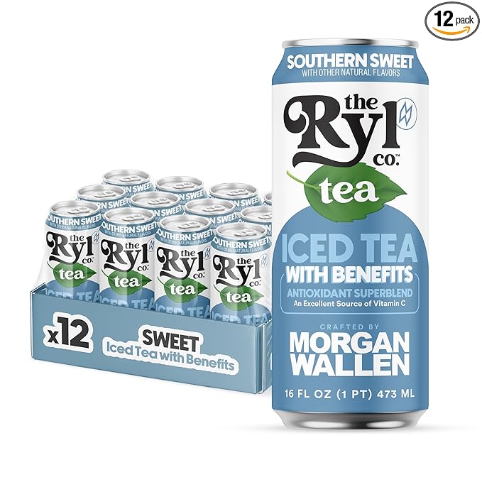 Ryl Iced Tea, Wallen's Sweet Tea, Antioxidant Superblend, No Artificial Ingredients, 16.0 Fl Oz
