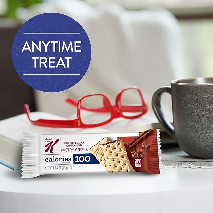 Special K Bar Pastry Crisps, Breakfast Bars, 100 Calorie Snacks, Brown Sugar Cinnamon (8 Boxes, 96