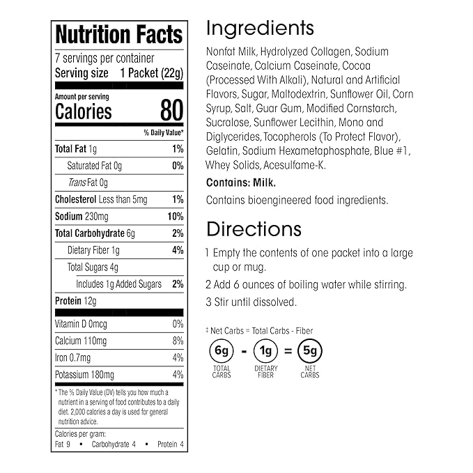 Wonderslim Protein Hot Chocolate with Marshmallows, Hot Cocoa, Low Sugar, Low Carb, Keto Friendly &