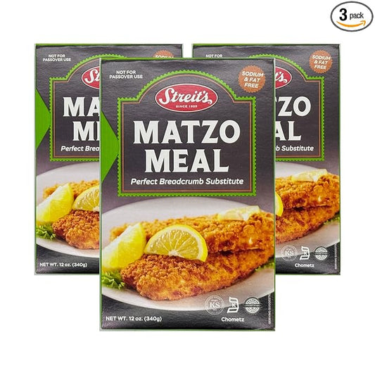 Streit's Matzo Meal - Perfect Breadcrumb Substitute, Sodium Free, Fat Free, Non-GMO, Vegan