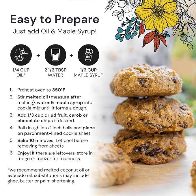 eat G.A.N.G.S.T.E.R. Foatmeal Cookie Mix - Allergy-Friendly Baking Mix, No Dairy, Nuts, Gluten
