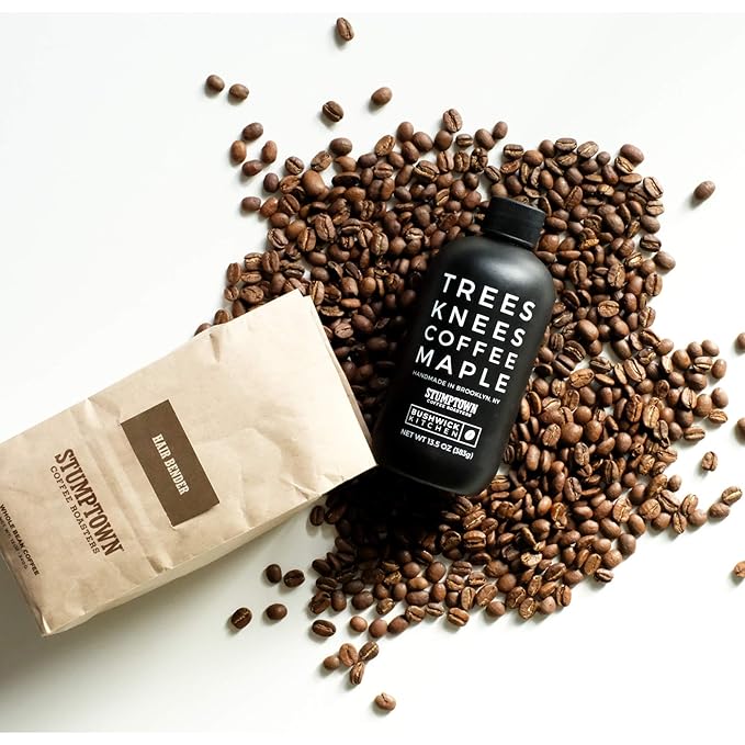 Trees Knees Coffee Maple Syrup, Grade-A Organic Maple Syrup with a Bold Buzz from Coffee, Vegan