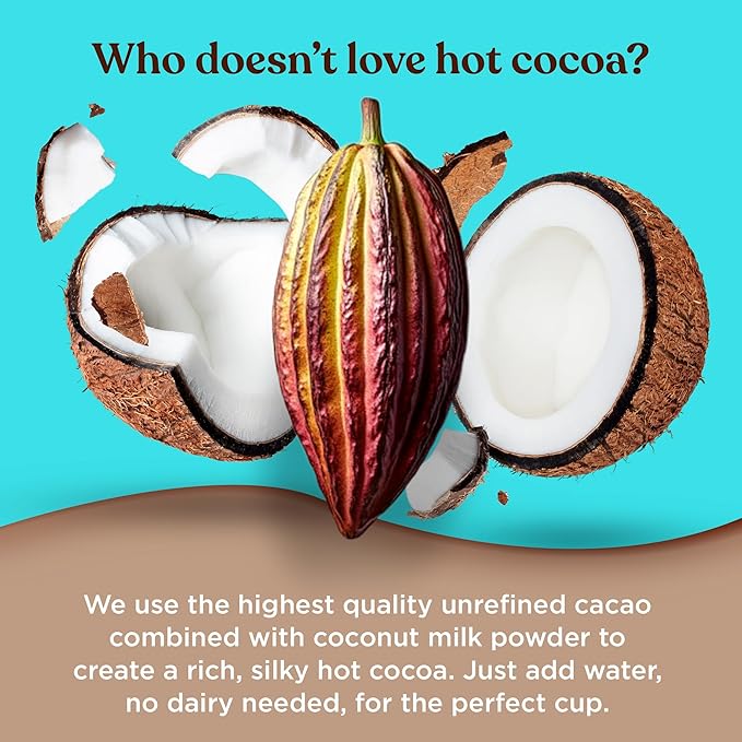 Four Sigmatic Calm Mushroom Cocoa Mix | Organic Mylk Hot Cocoa Mix with Reishi Mushroom | Vegan
