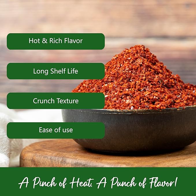 NPG Authentic Sichuan Chili Flakes 5 Pound, Extra Hot, Szechuan Crushed Red Pepper Powder Bulk