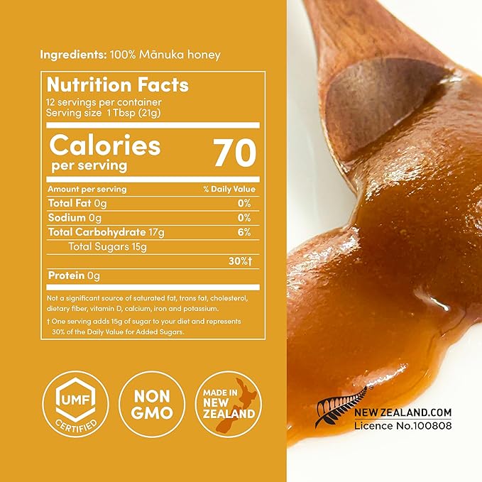 Me Today Manuka Honey, UMF 10+/MGO 261+ from New Zealand Authentic, Raw & Unpasteurized Honey | Raw
