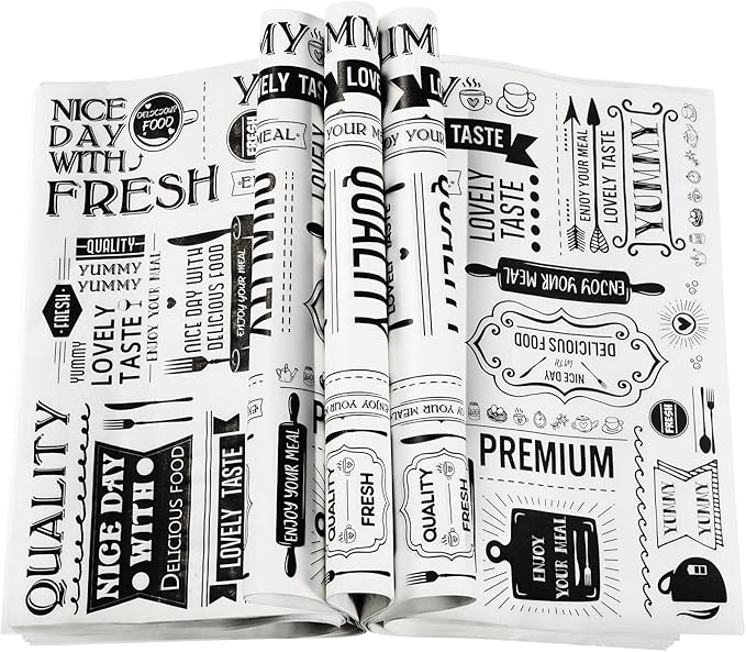 Wax Paper Sheets Deli Newsprint Food Basket Liners Sandwich Wrapping Paper Grease Resistant