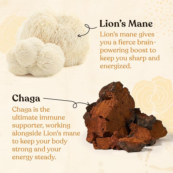 Four Sigmatic Organic Mushroom Coffee | Instant Mushroom Coffee Mix with Lion's Mane, Chaga and
