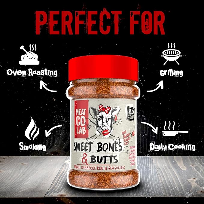 Angus & Oink | Sweet Bones & Butts Rub | Maple & Javanese Sugar Blend | Perfect for Ribs, Pulled