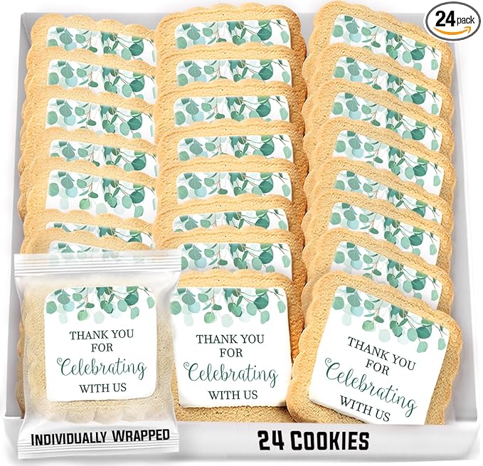Thank you for Celebrating With Us | Party Favor Cookies For Guests Wedding Baptism Baby Bridal