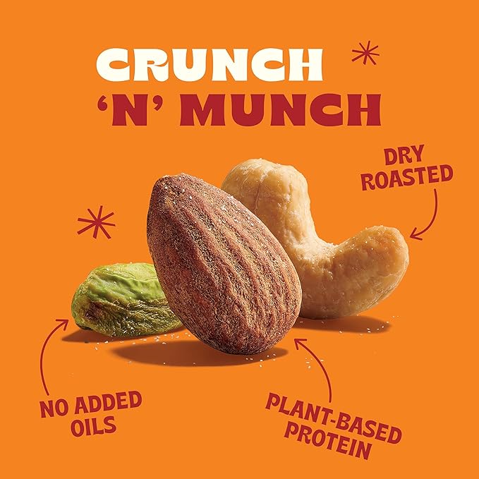 Back to Nature Premium Nut Mix - Cashew, Almond & Pistachio Blend, Dry Roasted with Sea Salt