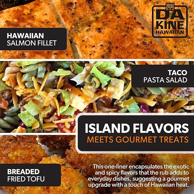 Da Kine Hawaiian Premium BBQ Dry Rub Seasoning Pack - Authentic BBQ Seasoning Blend - Perfect