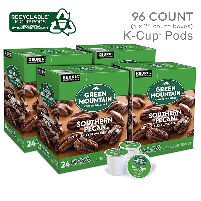 Green Mountain Coffee Roasters Southern Pecan Keurig Single-Serve K-Cup pods, Light Roast Coffee