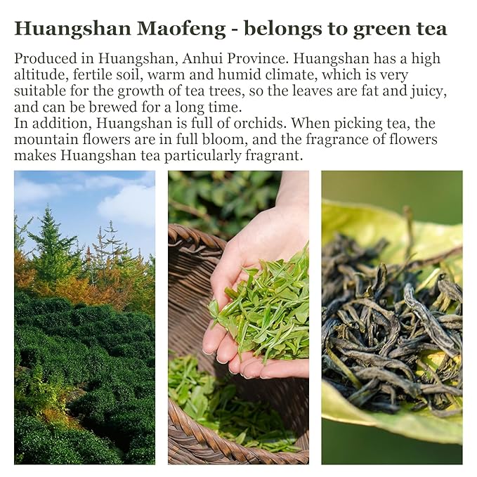 HANFANGLING Jasmine Green Tea - Premium Loose Leaf Tea with Natural Jasmine Flowers, 100% Natural