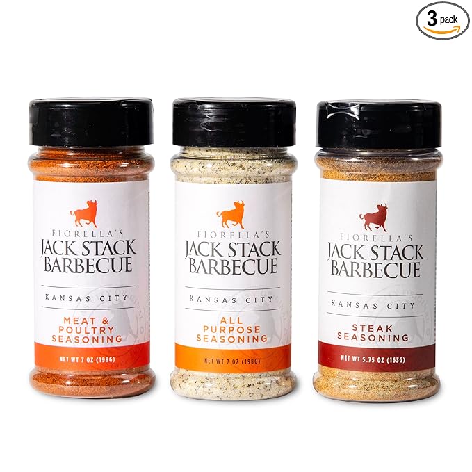 Jack Stack Barbecue Dry Rub Seasoning Variety Pack - All Purpose, Steak, Poultry & Meat Seasonings