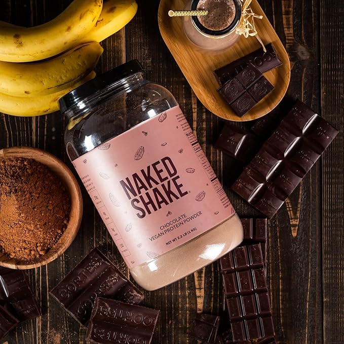 NAKED Shake - Chocolate Protein Powder - Plant Based Protein Shake with Mct Oil, Gluten-Free