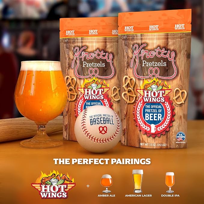 Knotty Pretzels ?쏷he Official Pretzel of Beer??7.5 oz Individual Seasoned Pretzels in Resealable
