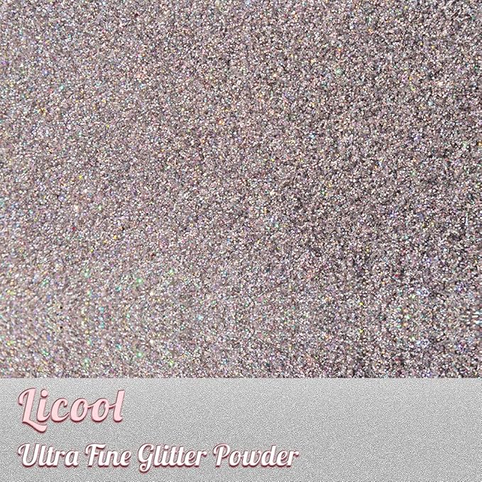 100g Holographic Ultra Fine Glitter, Sparkle Makeup Glitter, Extra Fine Craft Glitter Resin Sequins