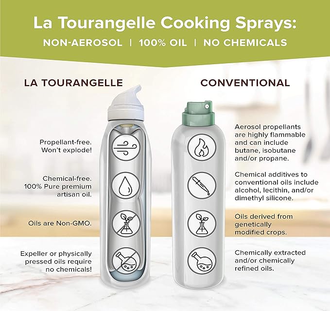 La Tourangelle, Avocado Oil Spray, Handcrafted from Premium Avocados, High Smoke Point Refined Oil