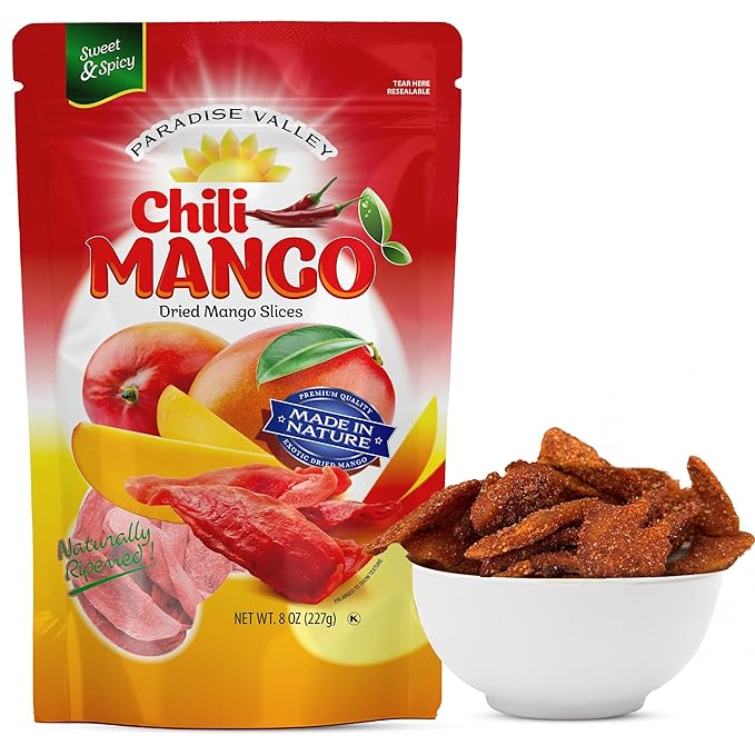 Dried Mango Slices - Delicious Texture Soft & Juicy Low Sugar Added Dried Mango - Naturally Ripened