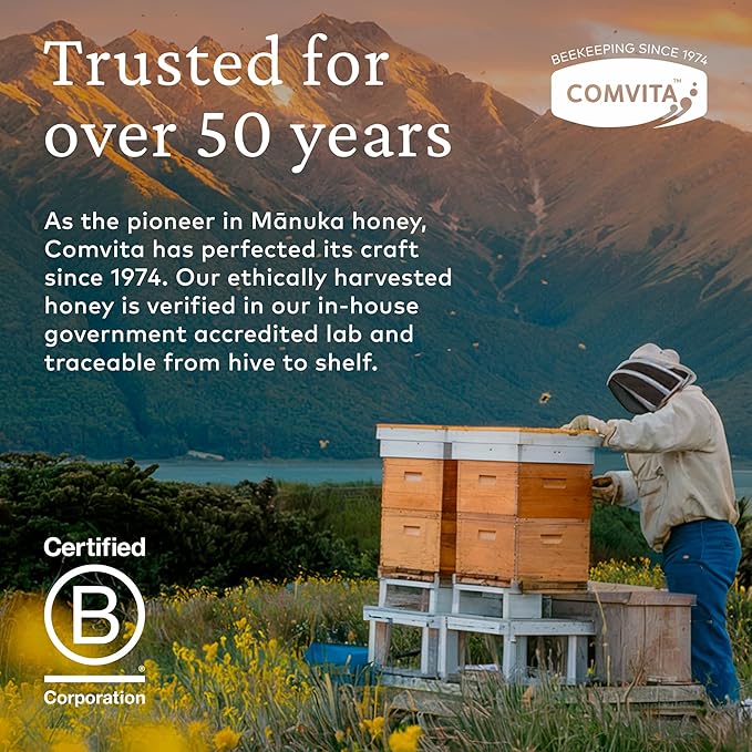 Comvita Manuka Honey UMF 15+ (MGO 514+) - Raw Manuka Honey New Zealand, Pure & Unpasteurized
