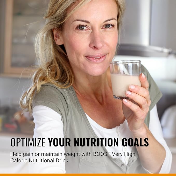 Boost Very High Calorie Strawberry Nutritional Drink ??22g Protein, 530 Nutrient Rich Calories, 8