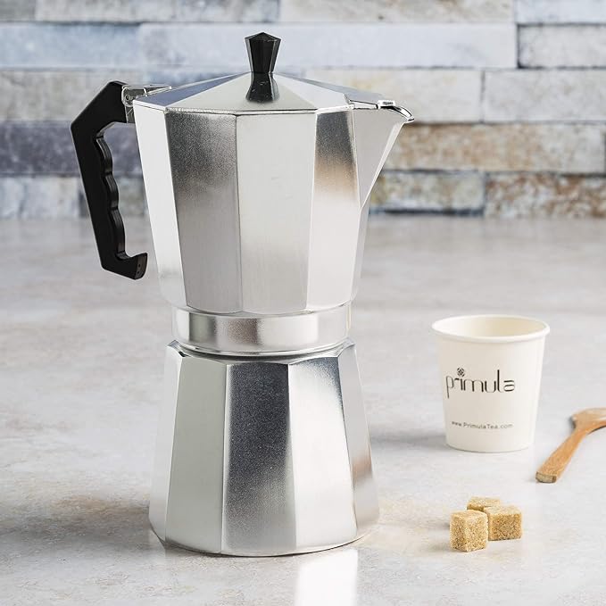 Primula Classic Stovetop Espresso and Coffee Maker, Moka Pot for Italian and Cuban Café Brewing