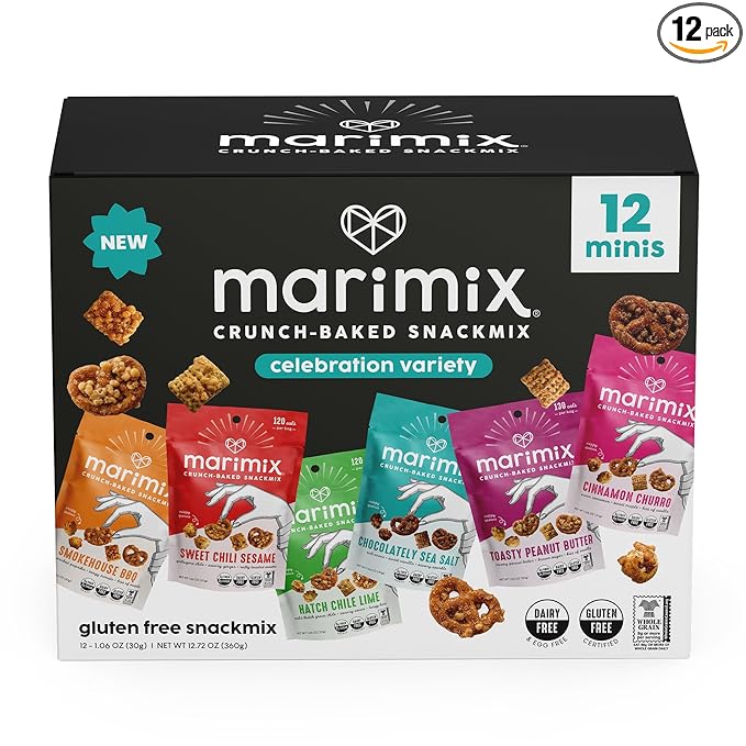 Marimix Snack Mix | Crunch Baked Sweet & Salty Savory Plant Based Naturally Gluten Free Whole Grain