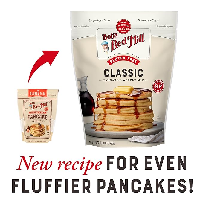 Bob?셲 Red Mill Gluten Free Pancake & Waffle Mix, 1.5 Pound (Pack of 1) ??Whole Grain, Makes 34