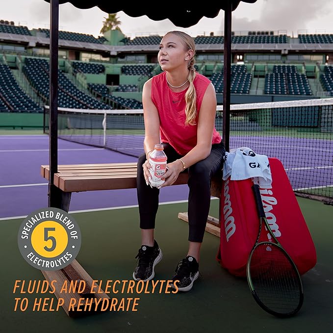Gatorlyte Zero Electrolyte Beverage, Lemon Lime, Zero Sugar Hydration, Specialized Blend of 5