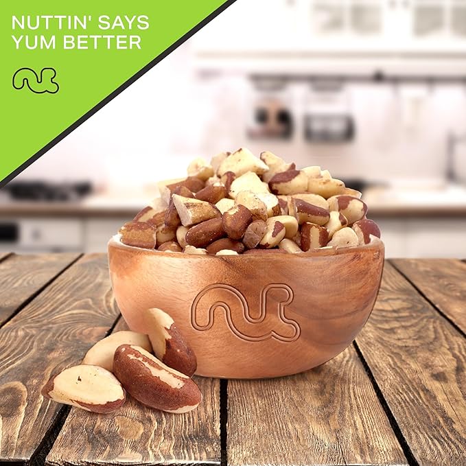 NUT CRAVINGS - Raw Broken Brazil Nuts, Unsalted, No Shell, (16oz - 1 LB) Bulk Nuts Packed Fresh in