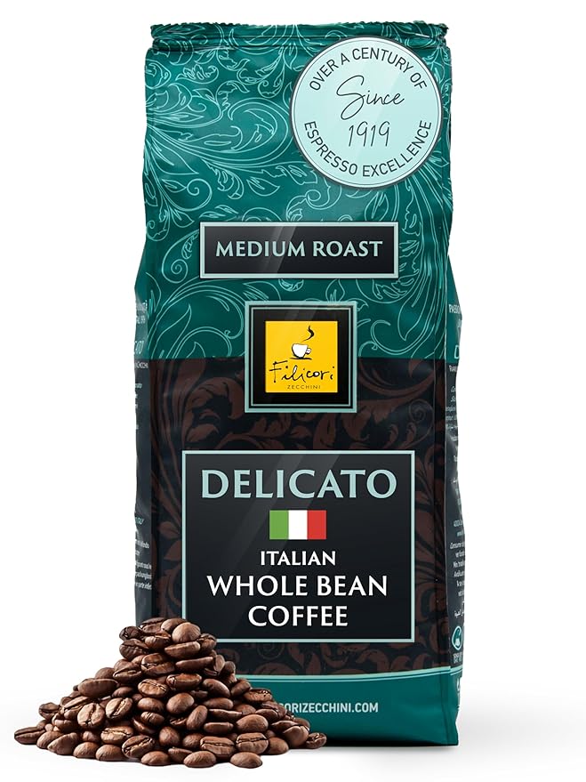Filicori Zecchini Italian Espresso Beans ??Whole Bean Coffee Medium Roast Arabica & Robusta Blend