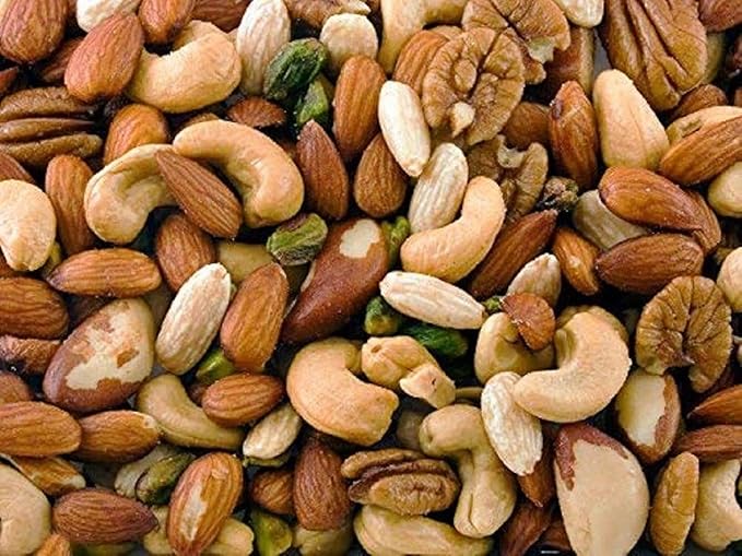 Farm Fresh Nuts DELUXE MIXED NUTS Roasted with the Healthy Himalayan Salt. - Oven Roasted without