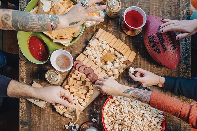 Cheese Bros Game Day Deluxe Gift Box | Fresh from Wisconsin | Includes Goudas, Curds, 8-Year Aged